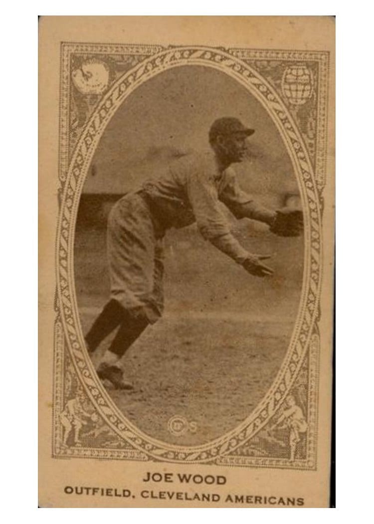 1922 E120 American Caramel Joe Wood card