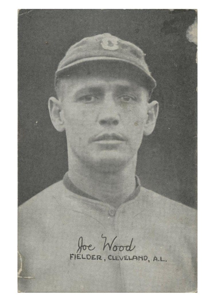 1922 Exhibits Joe Wood card