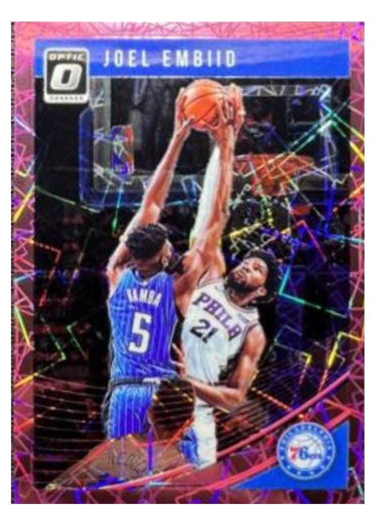2018-19 Donruss Optic Base Set Joel Embiid #99 card