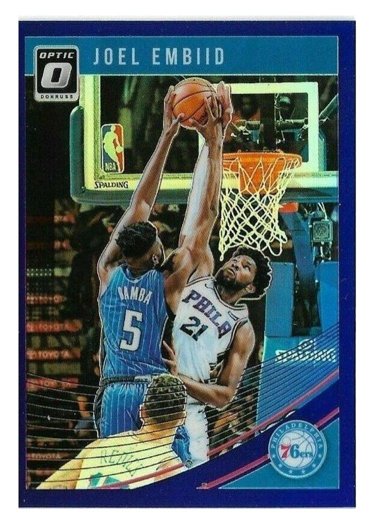 2018-19 Donruss Optic Base Set Joel Embiid #99 card
