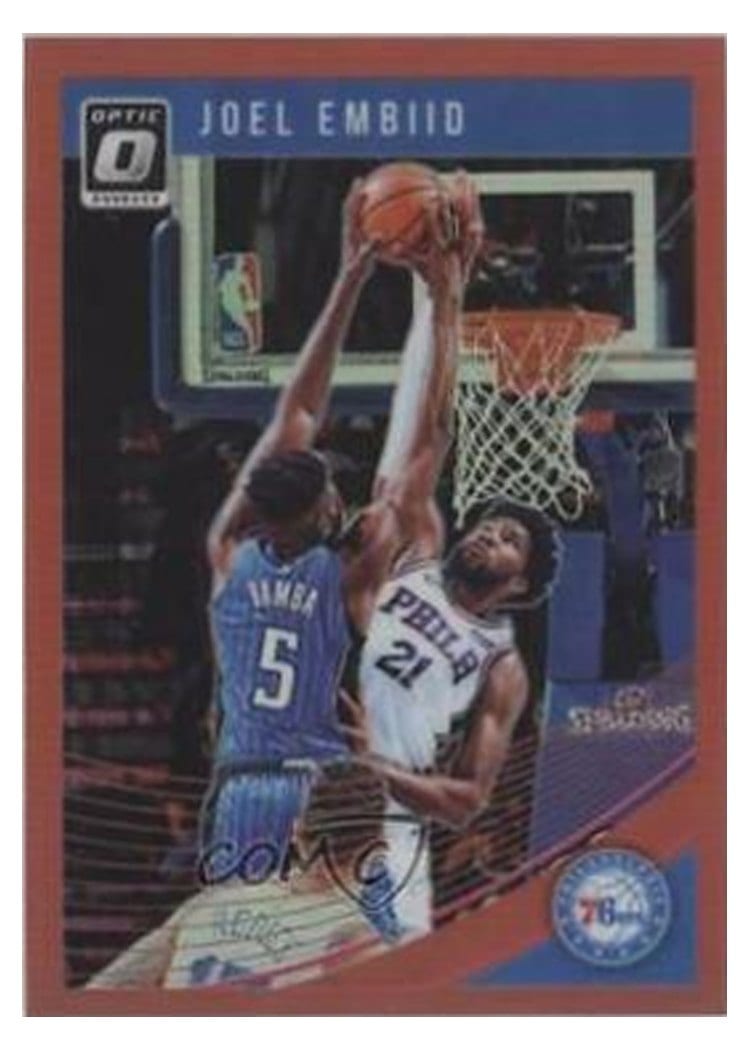 2018-19 Donruss Optic Base Set Joel Embiid #99 card