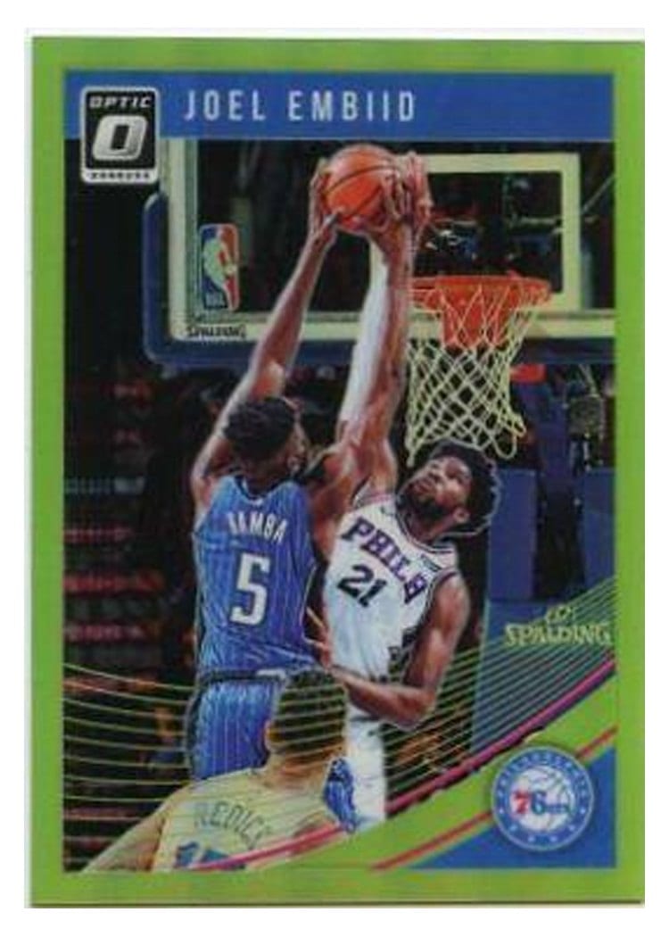 2018-19 Donruss Optic Base Set Joel Embiid #99 card