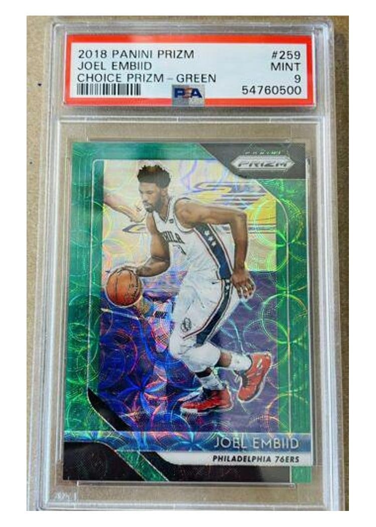 2018-19 Panini Prizm Base Set Joel Embiid #259 card
