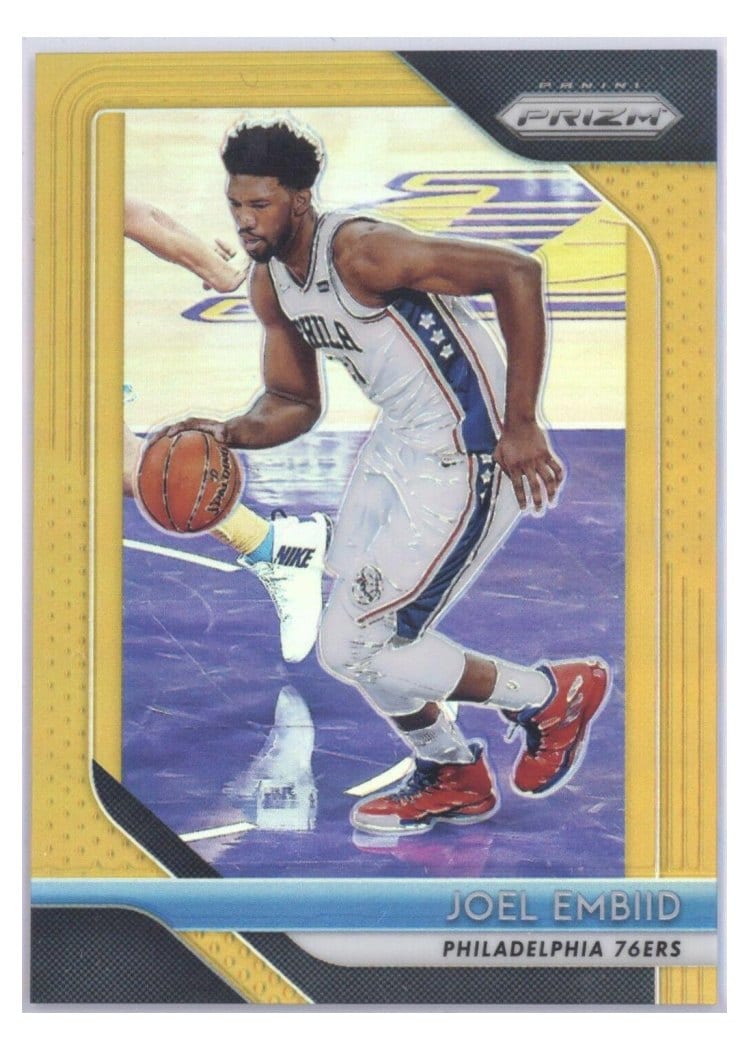 2018-19 Panini Prizm Base Set Joel Embiid #259 card