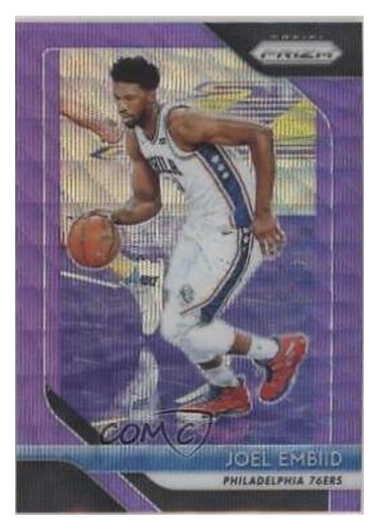2018-19 Panini Prizm Base Set Joel Embiid #259 card