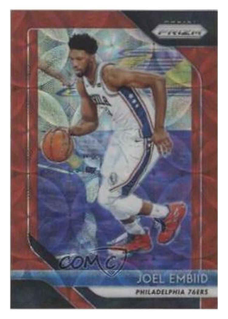 2018-19 Panini Prizm Base Set Joel Embiid #259 card