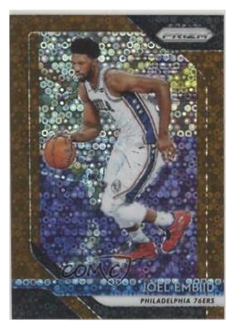 2018-19 Panini Prizm Base Set Joel Embiid #259 card