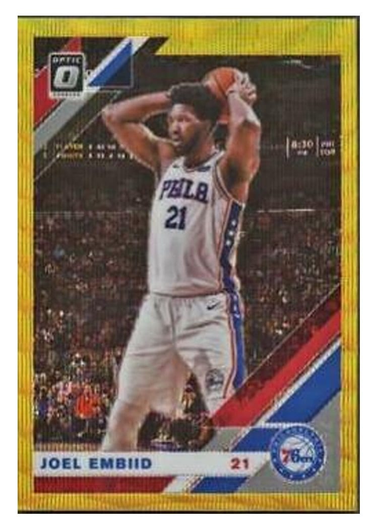 2019-20 Donruss Optic Base Set Joel Embiid #95 card