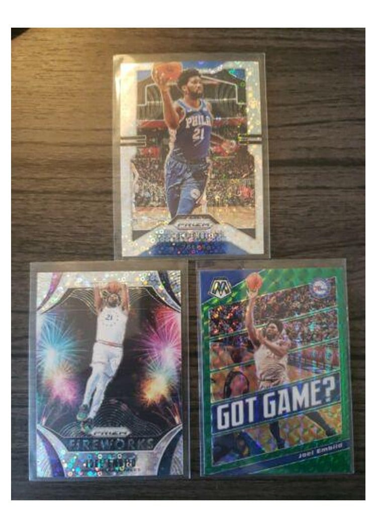 2019-20 Panini Prizm Base Set Joel Embiid #199 card