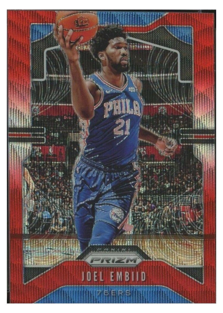 2019-20 Panini Prizm Base Set Joel Embiid #199 card