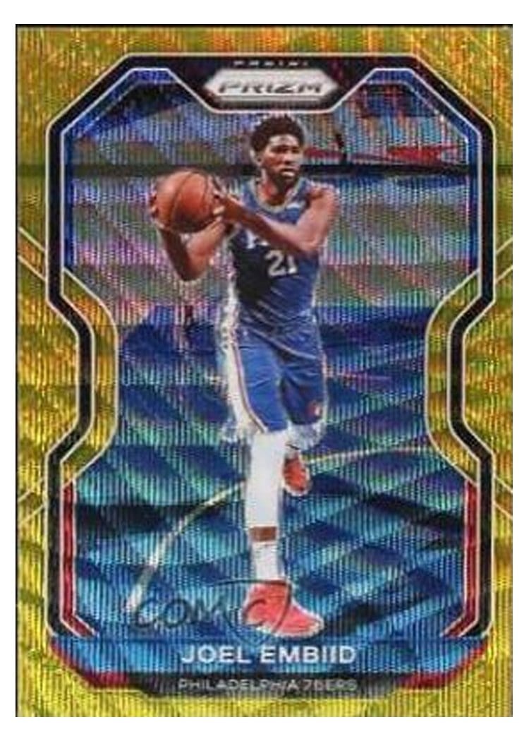 2020-21 Panini Prizm Base Set Joel Embiid #141 card