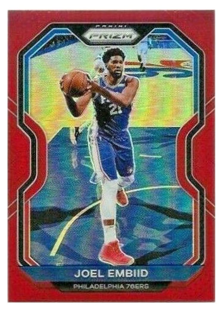2020-21 Panini Prizm Base Set Joel Embiid #141 card