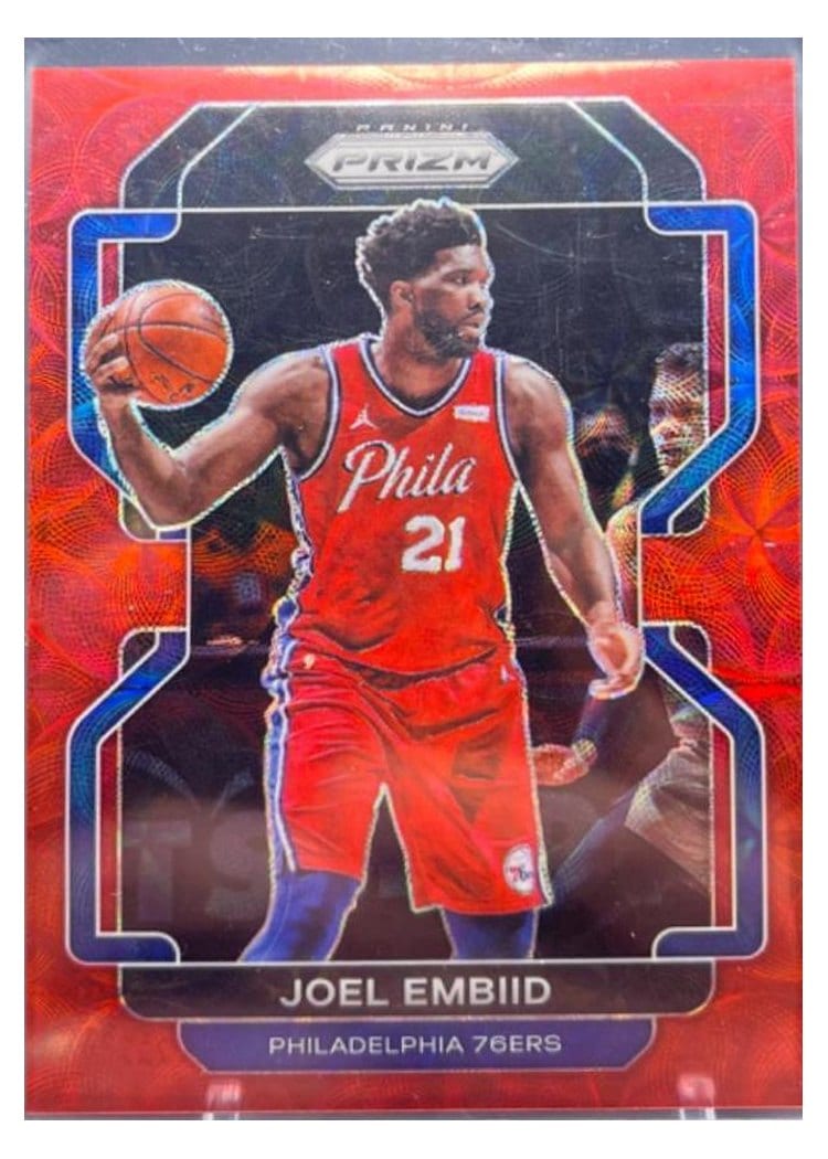 2021-22 Panini Prizm Base Set Joel Embiid #176 card