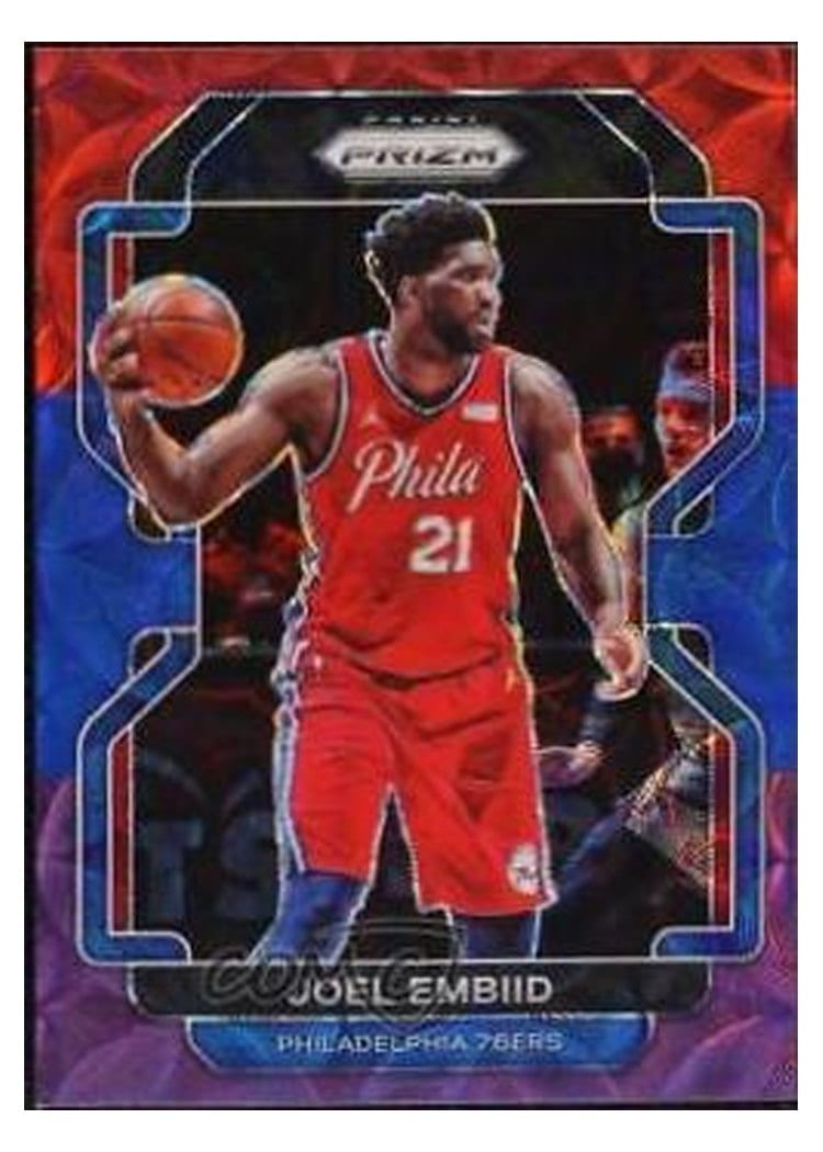 2021-22 Panini Prizm Base Set Joel Embiid #176 card