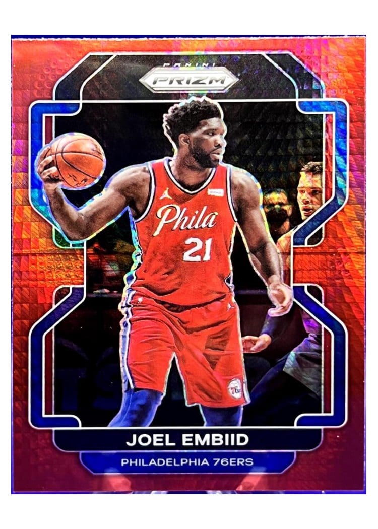 2021-22 Panini Prizm Base Set Joel Embiid #176 card