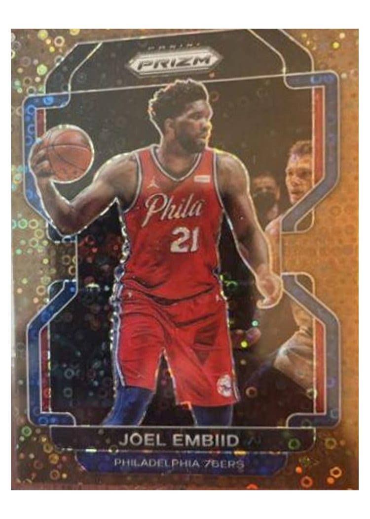 2021-22 Panini Prizm Base Set Joel Embiid #176 card