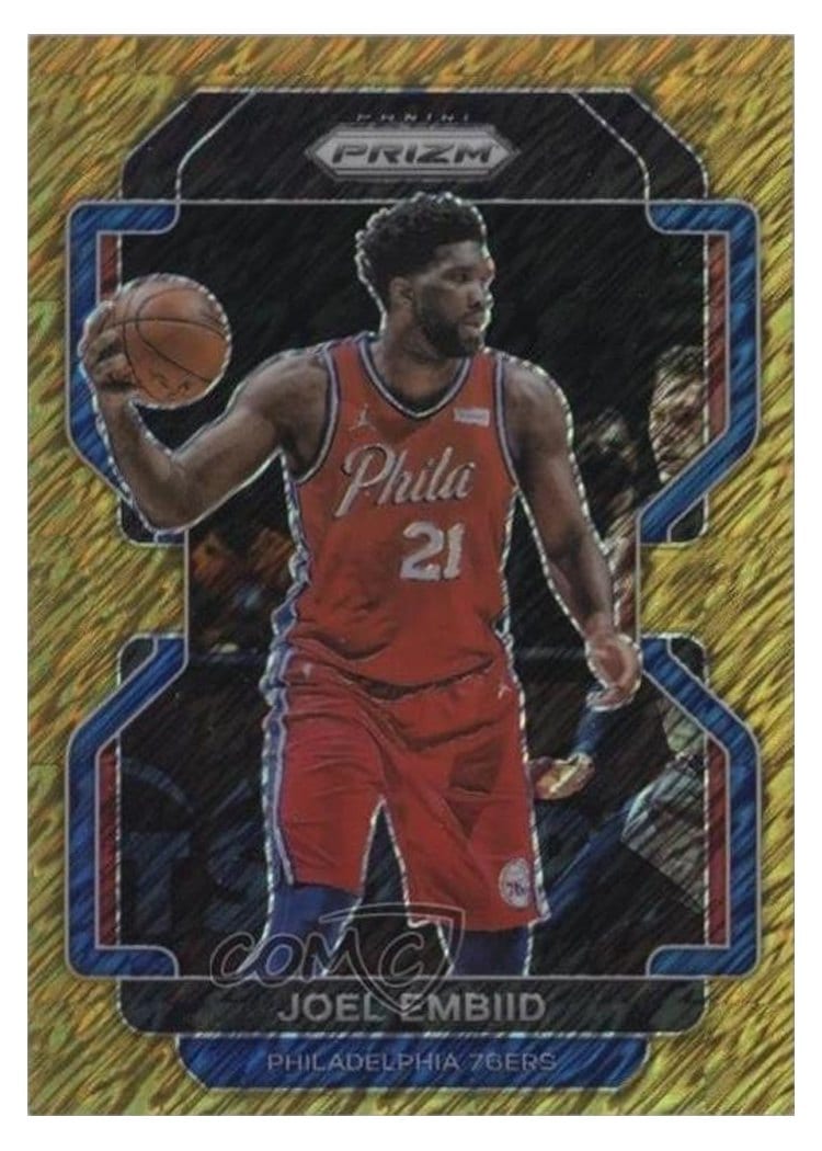 2021-22 Panini Prizm Base Set Joel Embiid #176 card