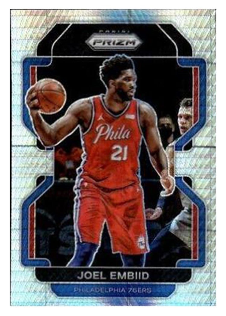 2021-22 Panini Prizm Base Set Joel Embiid #176 card