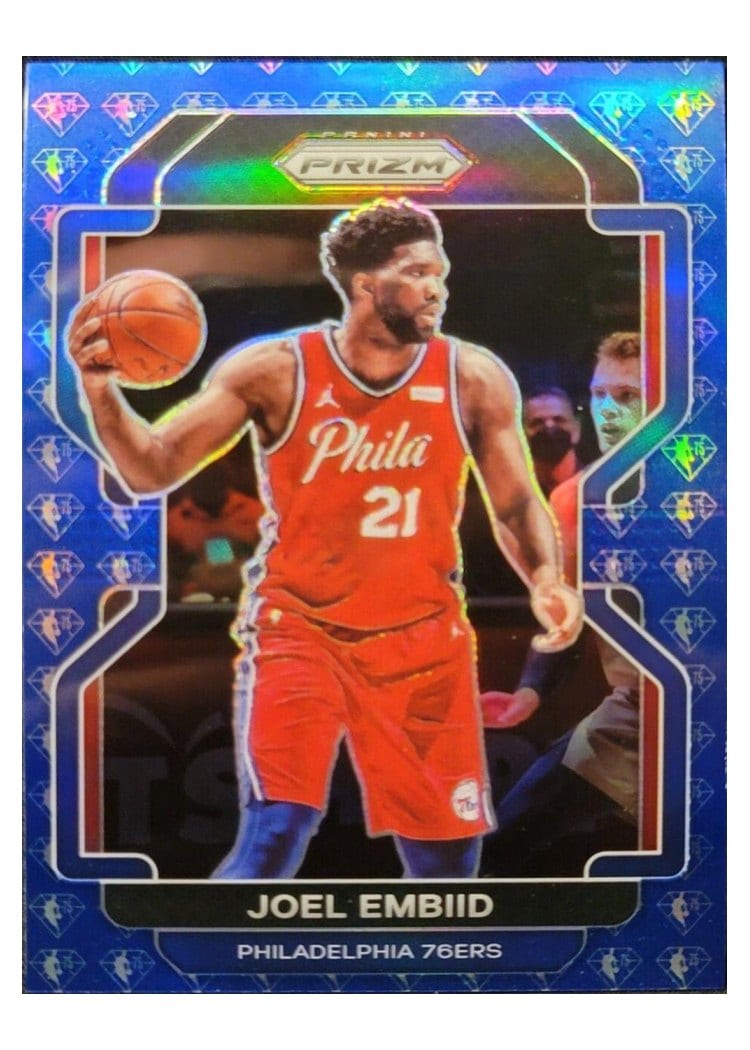 2021-22 Panini Prizm Base Set Joel Embiid #176 card