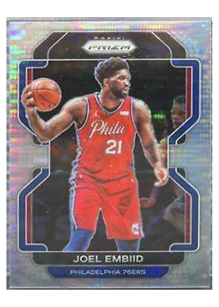 2021-22 Panini Prizm Base Set Joel Embiid #176 card