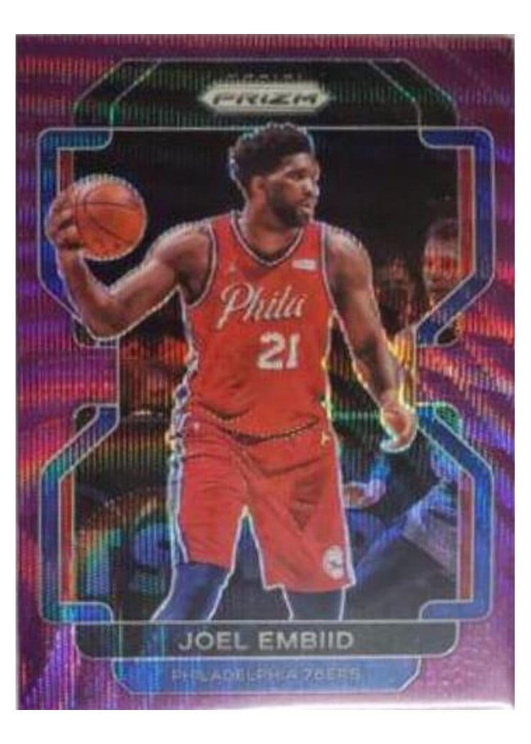 2021-22 Panini Prizm Base Set Joel Embiid #176 card