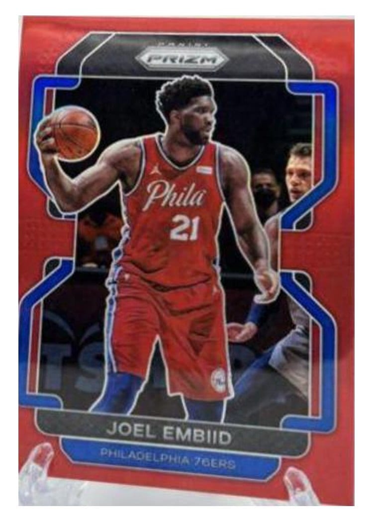 2021-22 Panini Prizm Base Set Joel Embiid #176 card