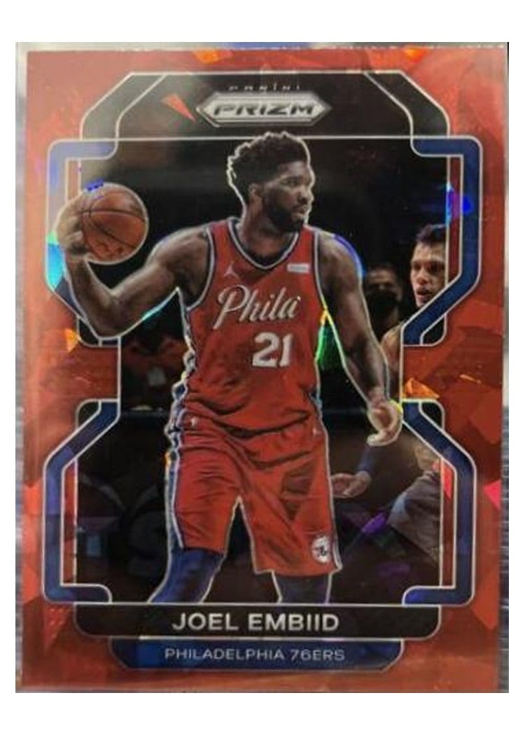 2021-22 Panini Prizm Base Set Joel Embiid #176 card