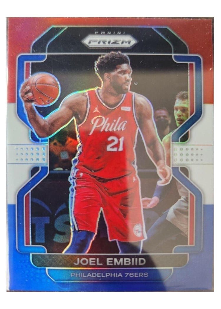 2021-22 Panini Prizm Base Set Joel Embiid #176 card