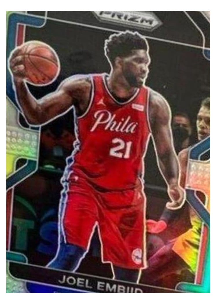 2021-22 Panini Prizm Base Set Joel Embiid #176 card