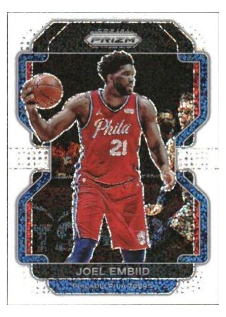 2021-22 Panini Prizm Base Set Joel Embiid #176 card