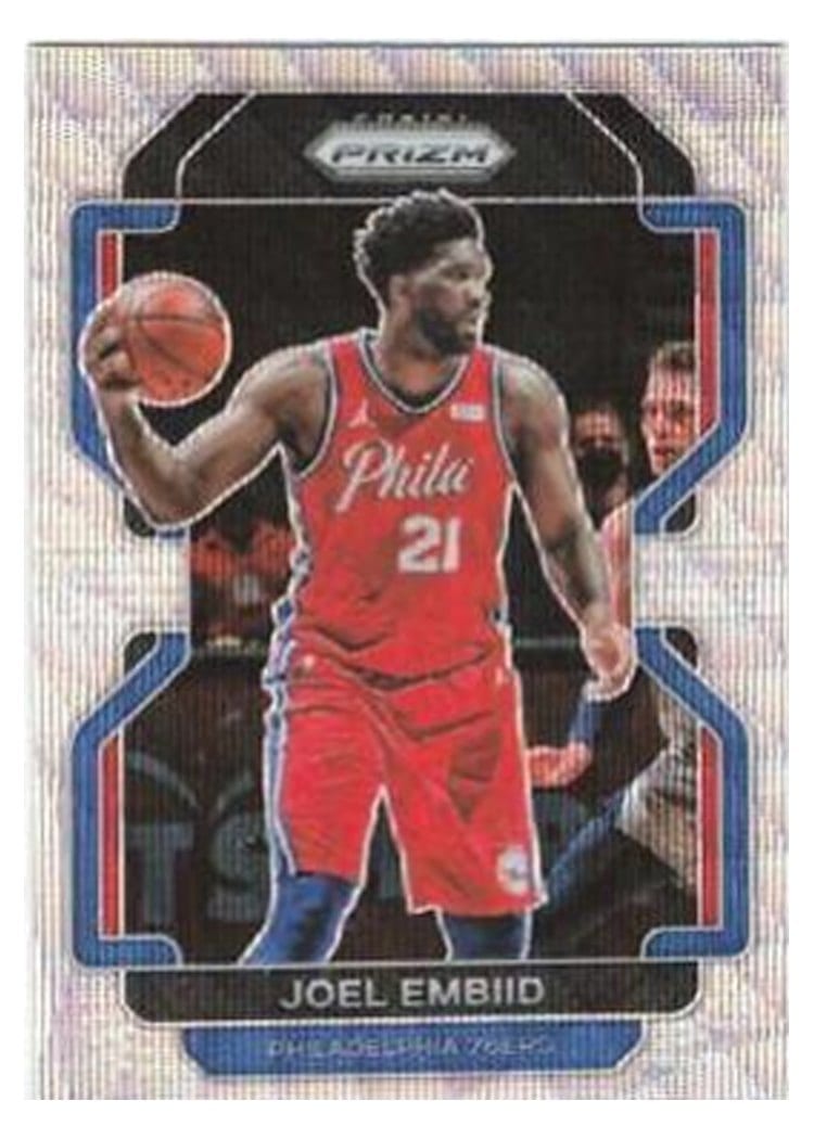 2021-22 Panini Prizm Base Set Joel Embiid #176 card