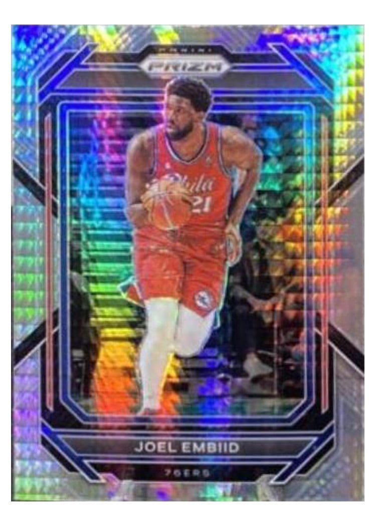 2022-23 Panini Prizm Base Set Joel Embiid #34 card
