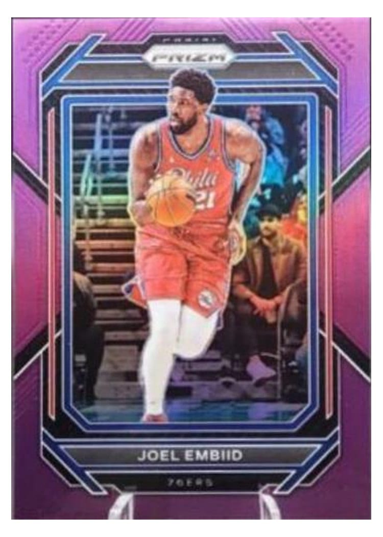 2022-23 Panini Prizm Base Set Joel Embiid #34 card