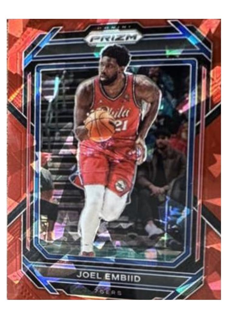 2022-23 Panini Prizm Base Set Joel Embiid #34 card