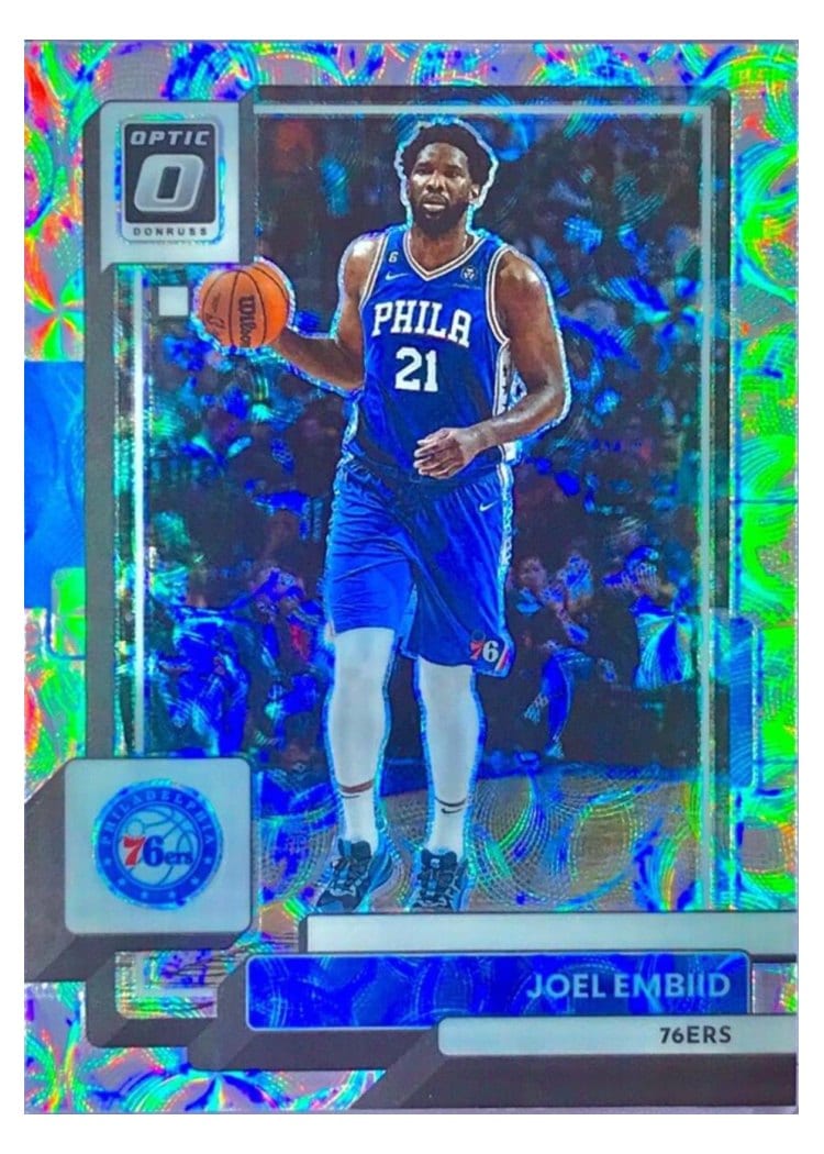 2022 Panini Donruss Optic Joel Embiid #27 card