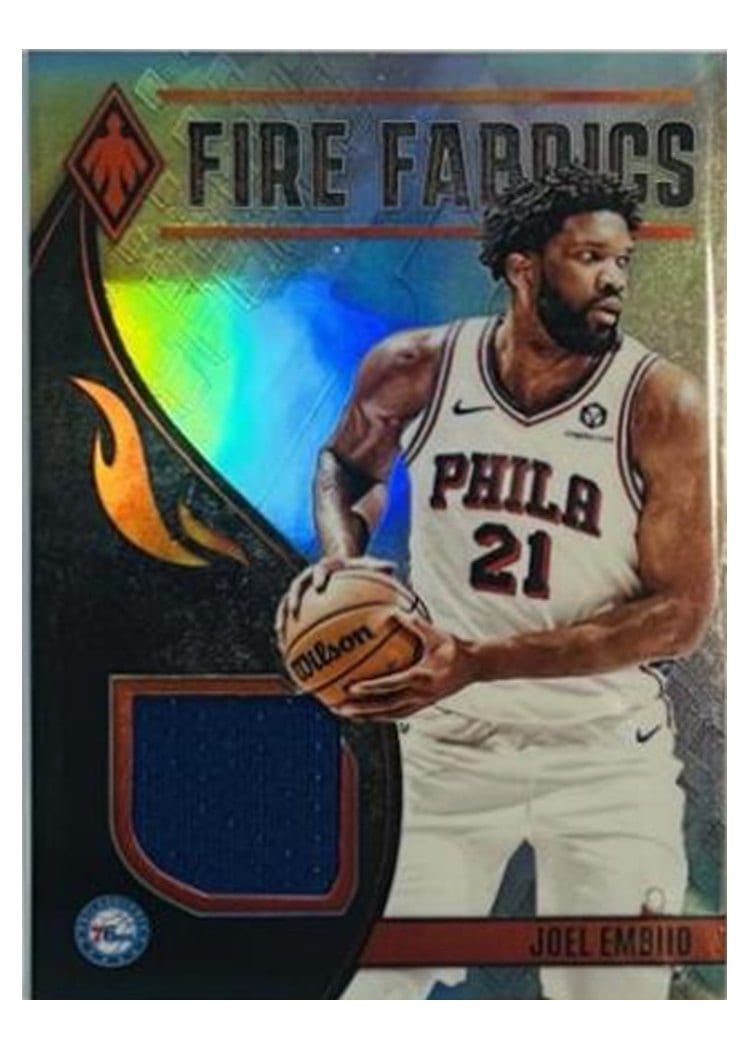 2023-24 Panini Phoenix Fire Fabrics Joel Embiid #FF-EMD card
