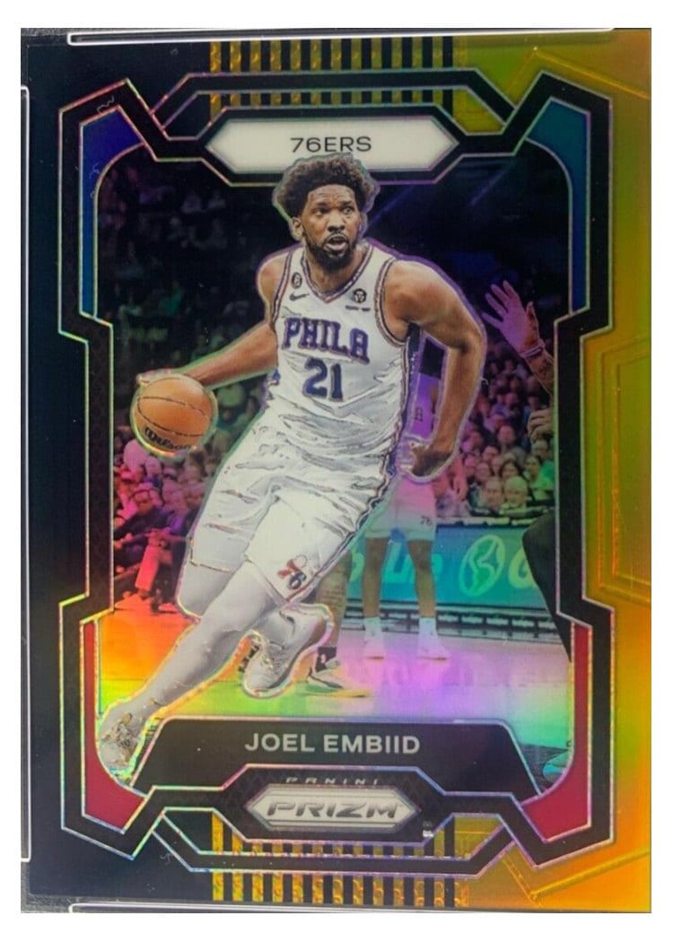 2023-24 Panini Prizm Base Set Joel Embiid #73 card