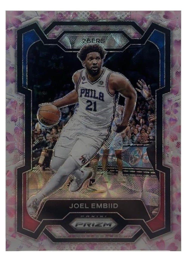 2023-24 Panini Prizm Base Set Joel Embiid #73 card