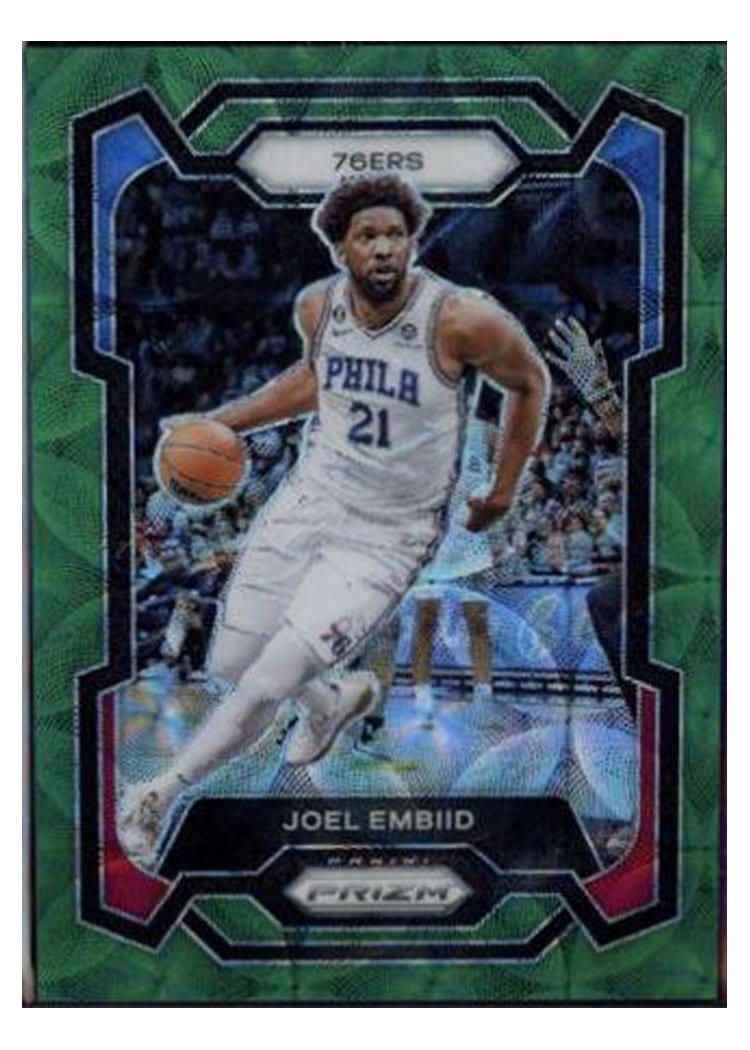 2023-24 Panini Prizm Base Set Joel Embiid #73 card
