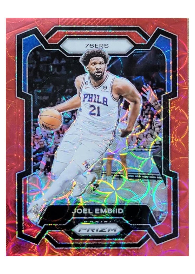 2023-24 Panini Prizm Base Set Joel Embiid #73 card