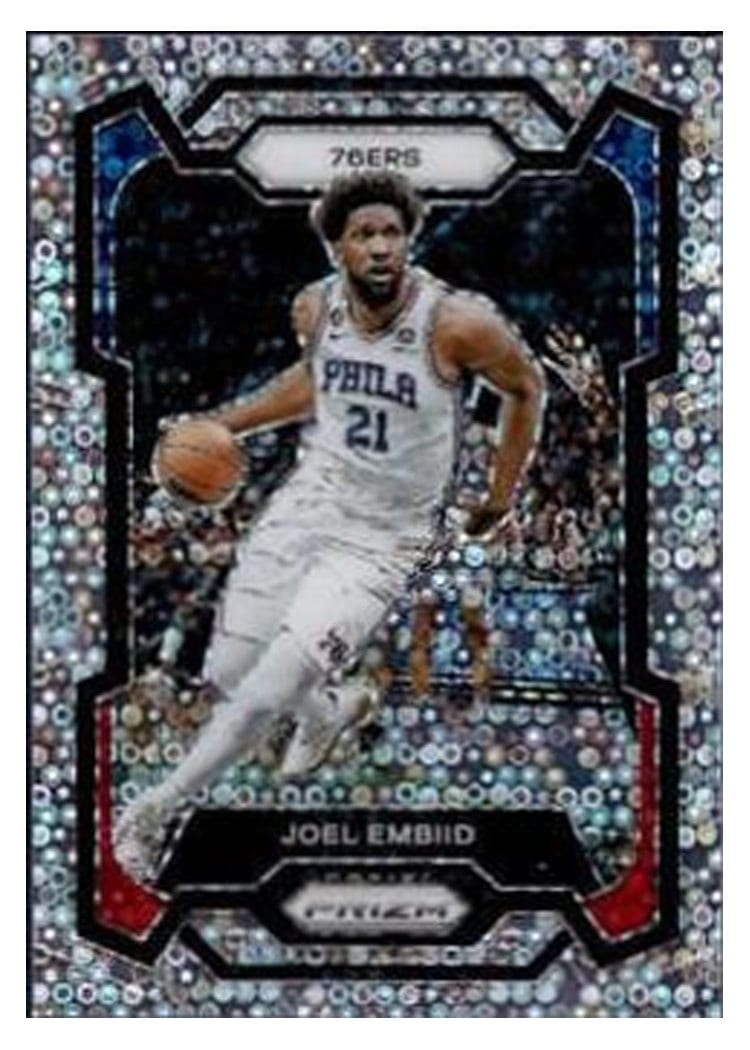 2023-24 Panini Prizm Base Set Joel Embiid #73 card