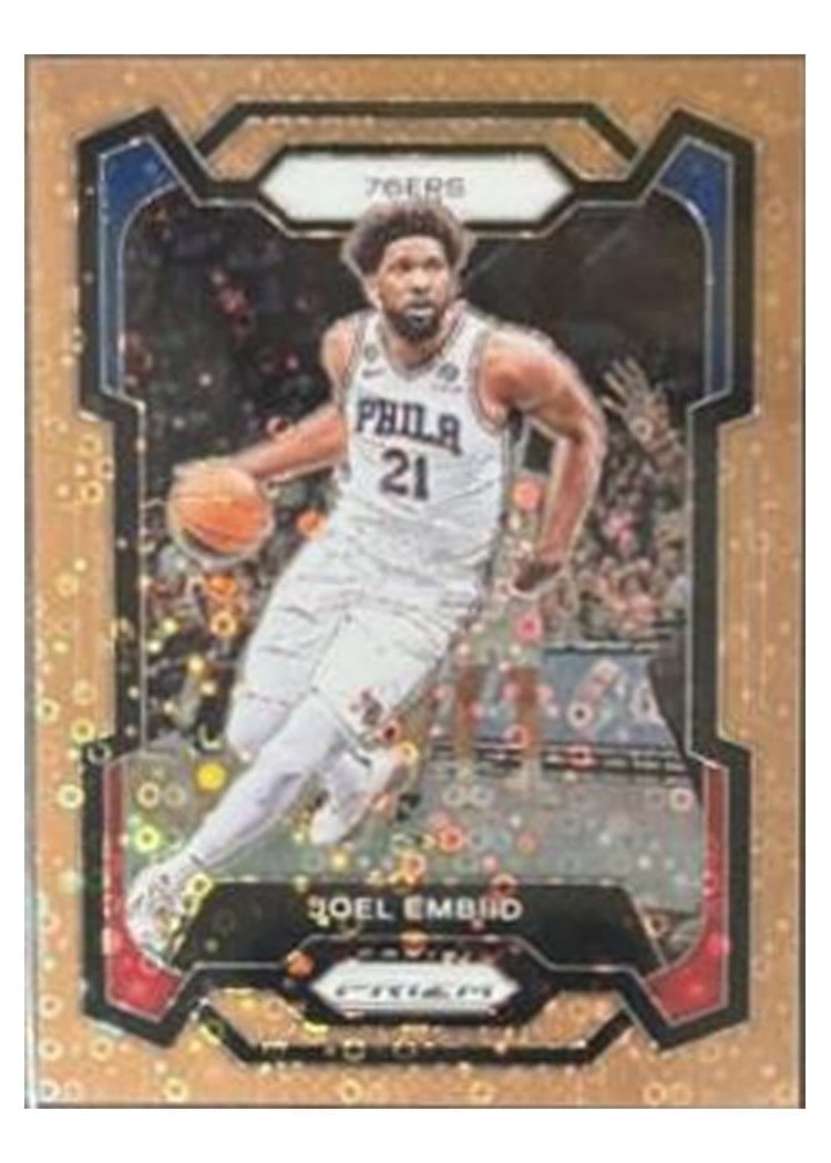 2023-24 Panini Prizm Base Set Joel Embiid #73 card
