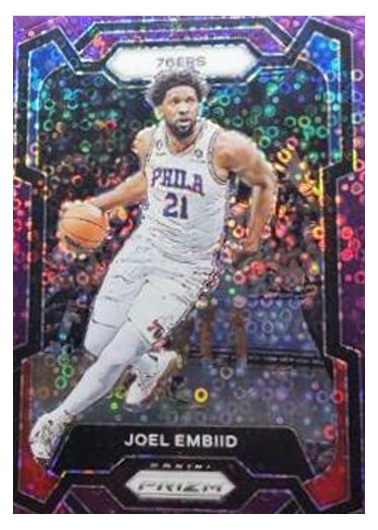 2023-24 Panini Prizm Base Set Joel Embiid #73 card