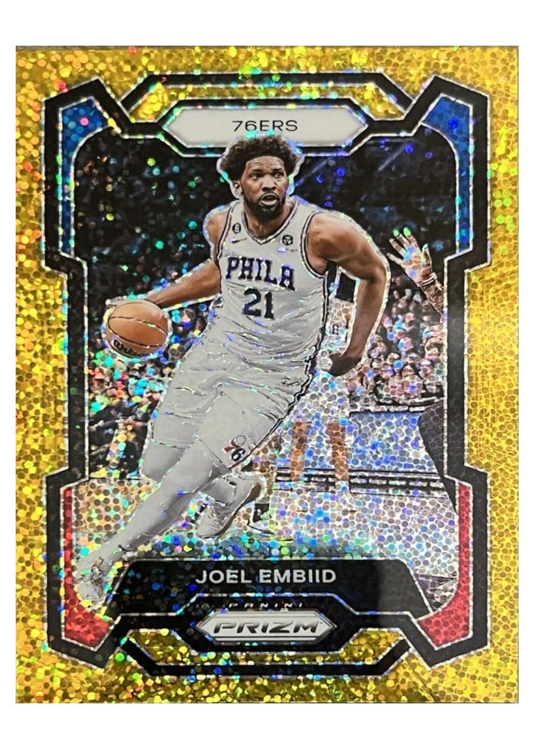 2023-24 Panini Prizm Base Set Joel Embiid #73 card