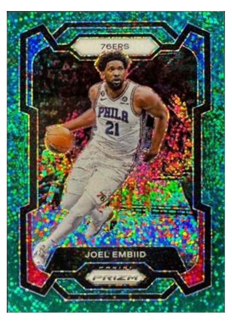 2023-24 Panini Prizm Base Set Joel Embiid #73 card