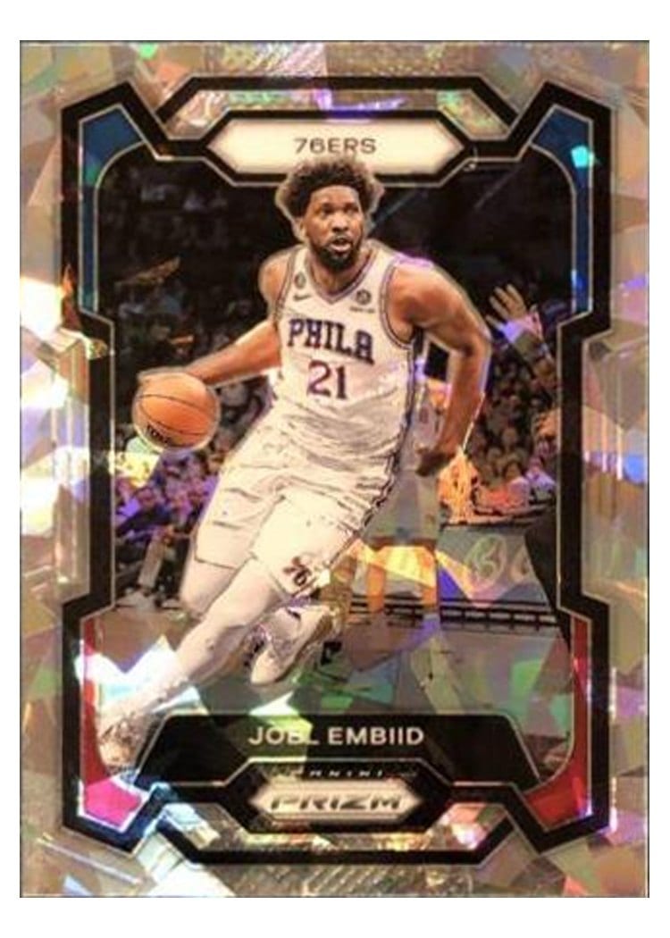 2023-24 Panini Prizm Base Set Joel Embiid #73 card