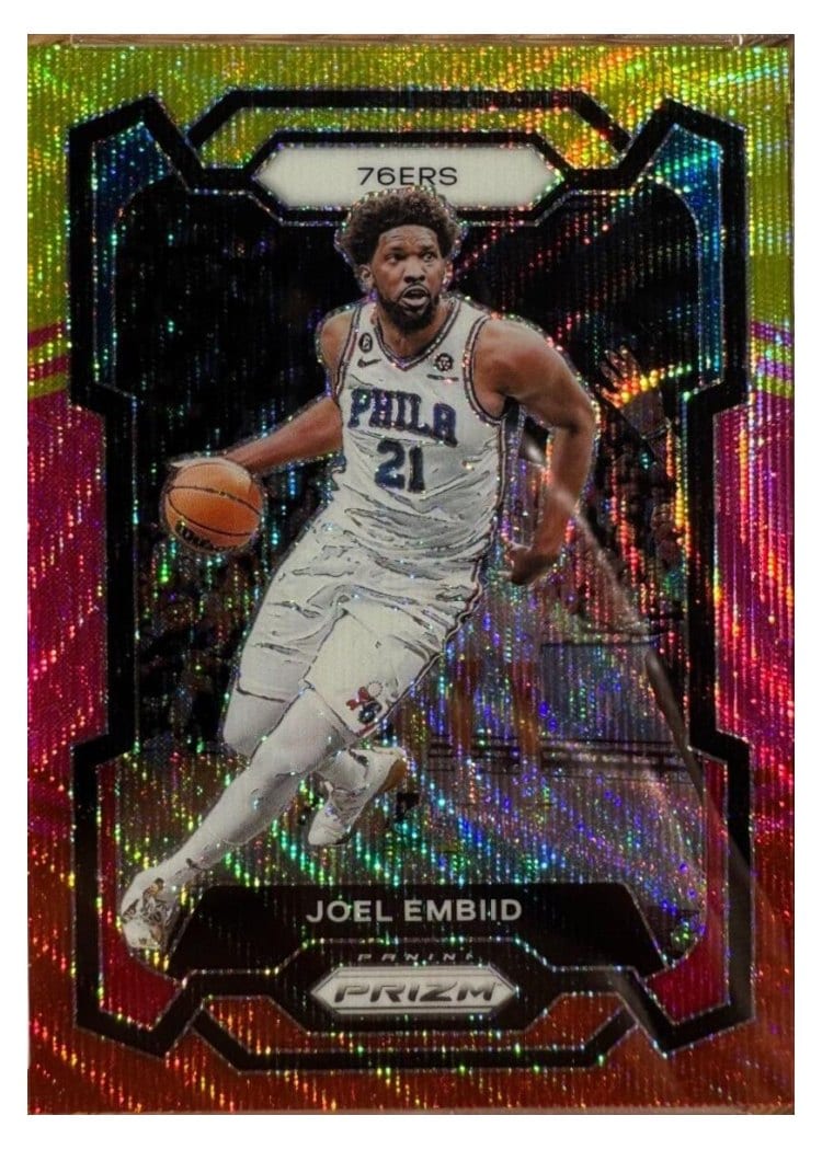2023-24 Panini Prizm Base Set Joel Embiid #73 card