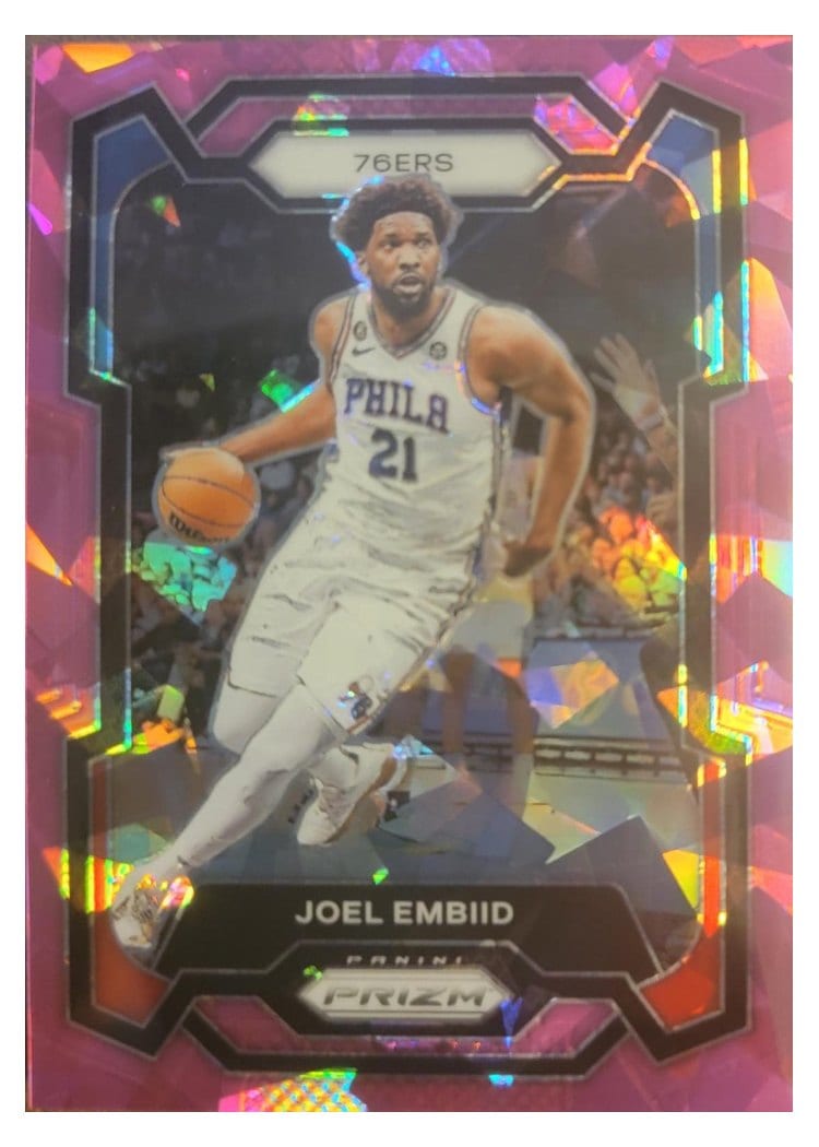 2023-24 Panini Prizm Base Set Joel Embiid #73 card