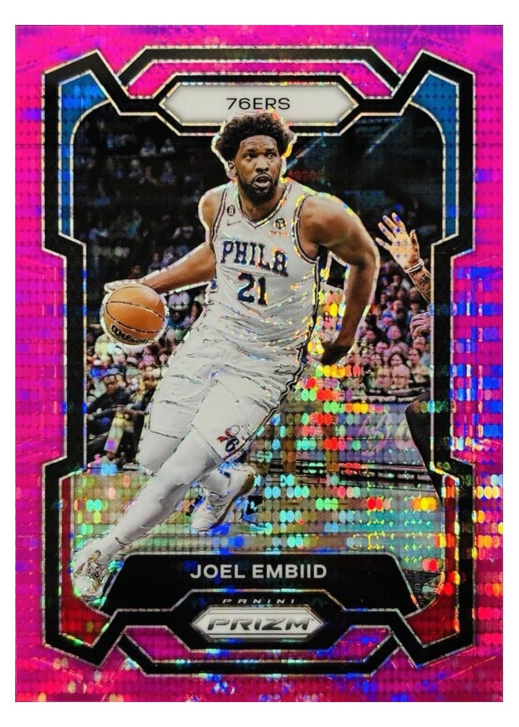 2023-24 Panini Prizm Base Set Joel Embiid #73 card