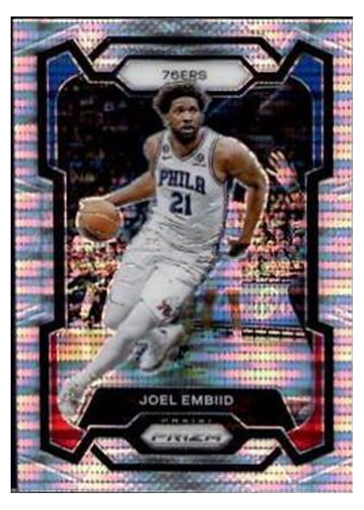 2023-24 Panini Prizm Base Set Joel Embiid #73 card